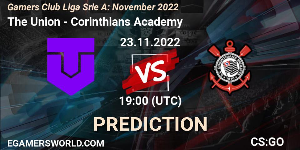 The Union - Corinthians Academy: прогноз. 23.11.22, CS2 (CS:GO), Gamers Club Liga Série A: November 2022