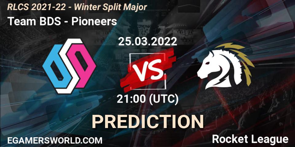 Team BDS - Pioneers: прогноз. 25.03.2022 at 20:45, Rocket League, RLCS 2021-22 - Winter Split Major