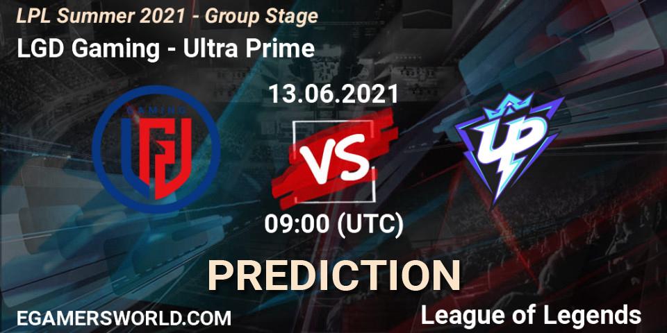 LGD Gaming - Ultra Prime: прогноз. 13.06.2021 at 09:00, LoL, LPL Summer 2021 - Group Stage