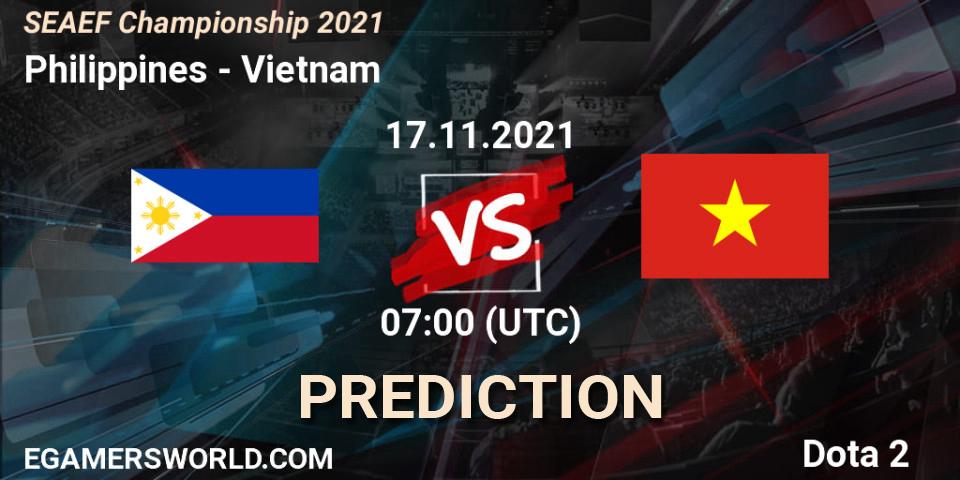 Philippines - Vietnam: прогноз. 17.11.2021 at 06:59, Dota 2, SEAEF Dota2 Championship 2021