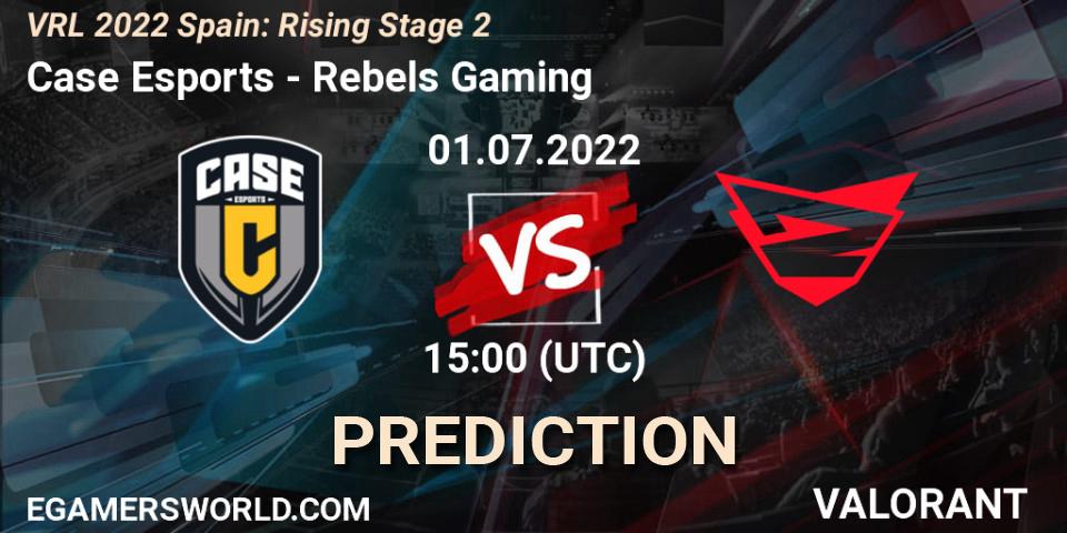 Case Esports - Rebels Gaming: прогноз. 01.07.2022 at 15:20, VALORANT, VRL 2022 Spain: Rising Stage 2