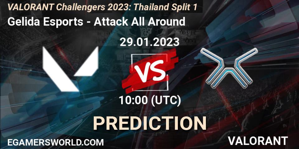 Gelida Esports - Attack All Around: прогноз. 29.01.23, VALORANT, VALORANT Challengers 2023: Thailand Split 1
