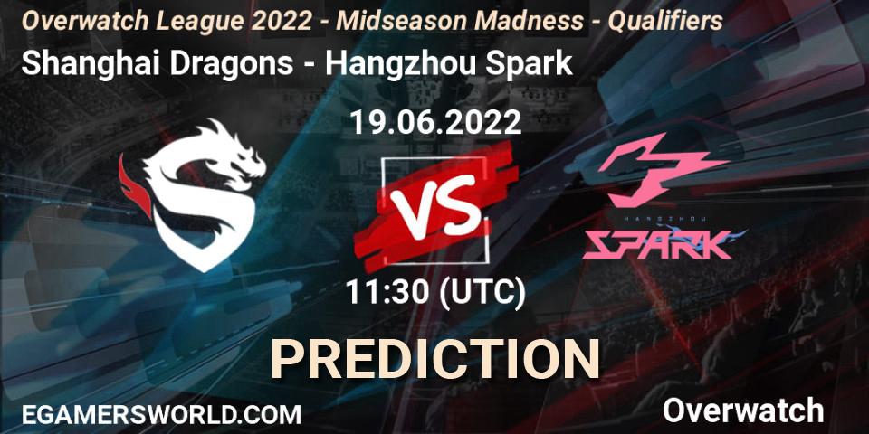 Shanghai Dragons - Hangzhou Spark: прогноз. 26.06.2022 at 11:20, Overwatch, Overwatch League 2022 - Midseason Madness - Qualifiers