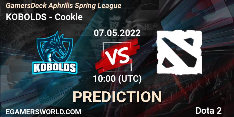 KOBOLDS - Cookie: прогноз. 07.05.2022 at 10:00, Dota 2, GamersDeck Aphrilis Spring League