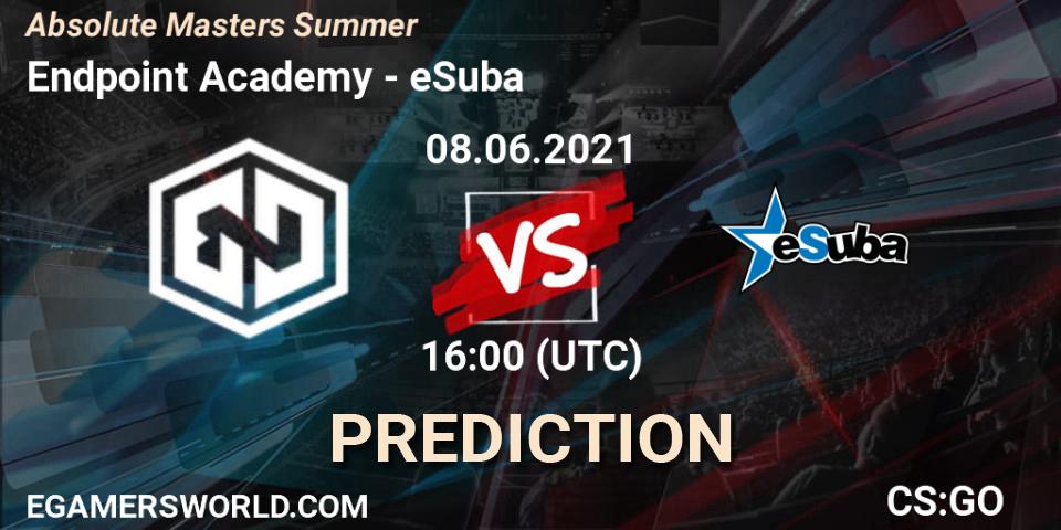 Endpoint Academy - eSuba: прогноз. 07.06.2021 at 16:30, Counter-Strike (CS2), Absolute Masters Summer
