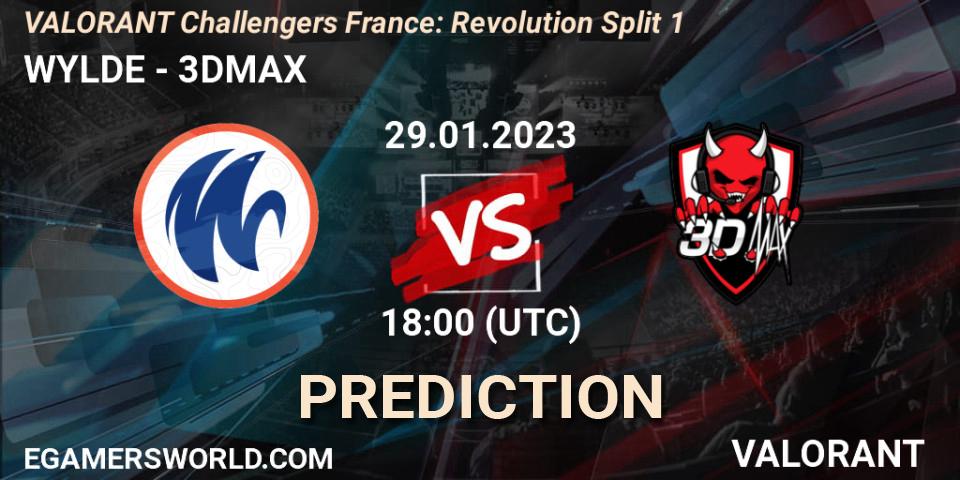 WYLDE - 3DMAX: прогноз. 29.01.23, VALORANT, VALORANT Challengers 2023 France: Revolution Split 1