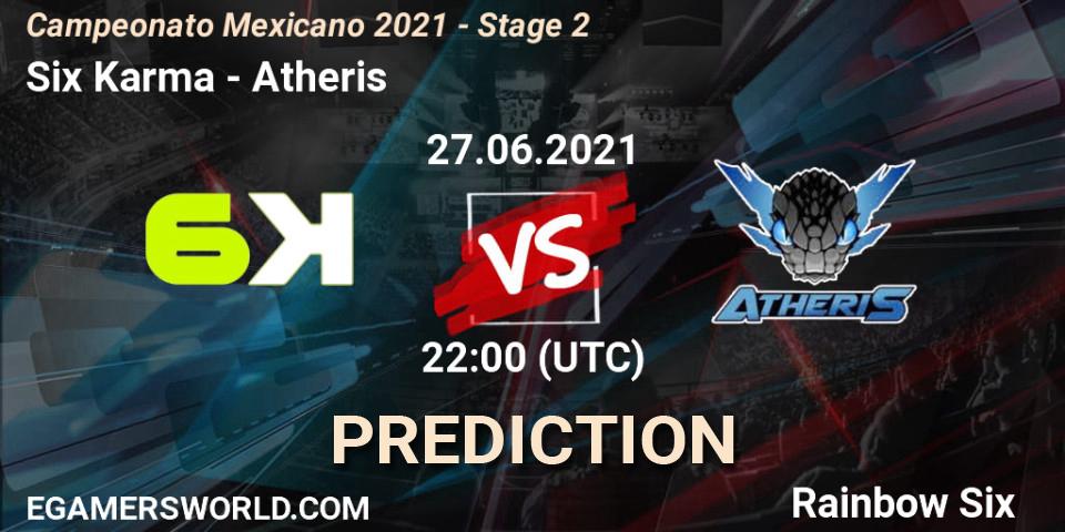 Six Karma - Atheris: прогноз. 28.06.2021 at 00:00, Rainbow Six, Campeonato Mexicano 2021 - Stage 2