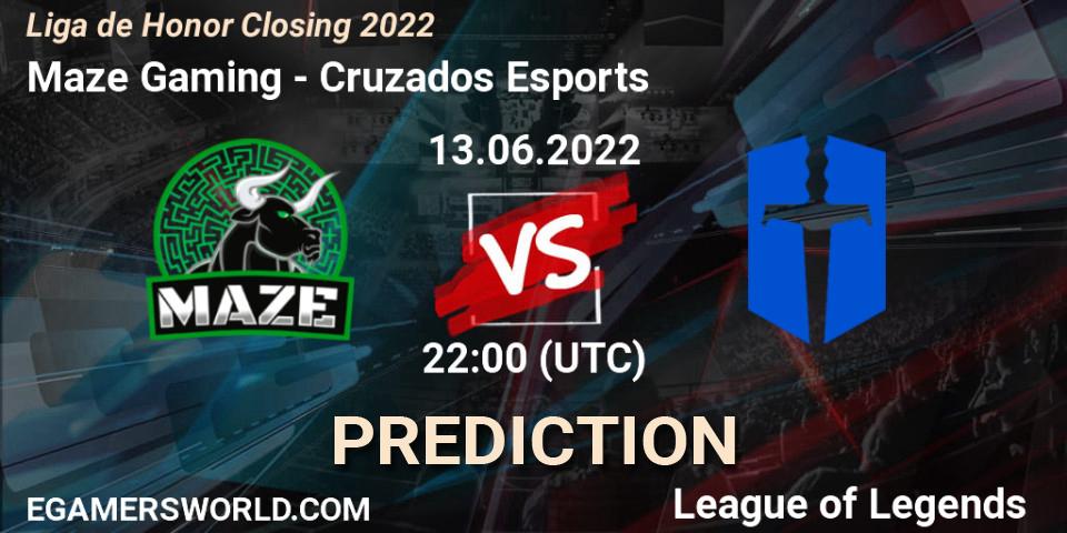 Maze Gaming - Cruzados Esports: прогноз. 13.06.2022 at 22:00, LoL, Liga de Honor Closing 2022