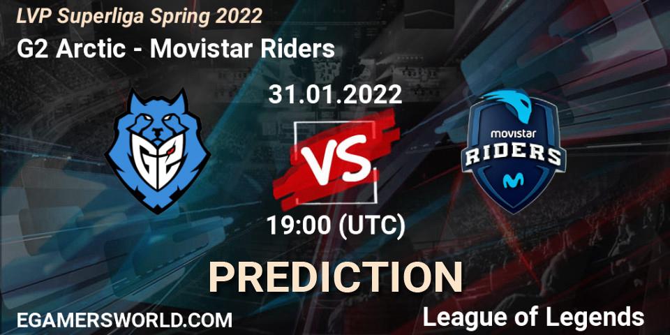 G2 Arctic - Movistar Riders: прогноз. 31.01.2022 at 18:00, LoL, LVP Superliga Spring 2022