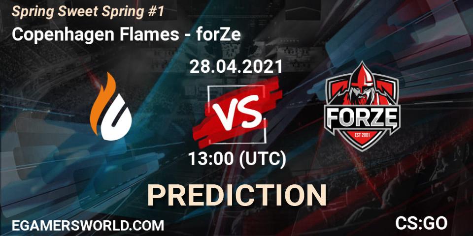 Copenhagen Flames - forZe: прогноз. 28.04.21, CS2 (CS:GO), Spring Sweet Spring #1