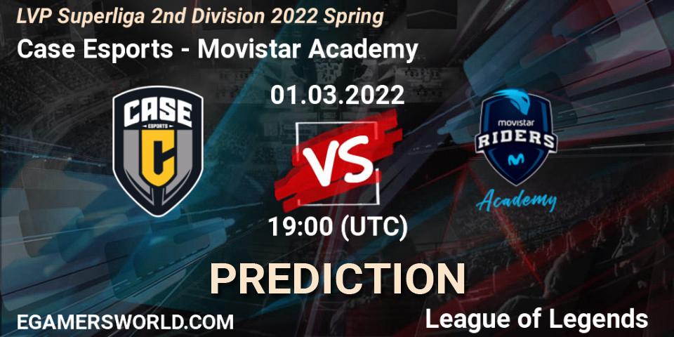 Case Esports - Movistar Academy: прогноз. 01.03.2022 at 19:00, LoL, LVP Superliga 2nd Division 2022 Spring