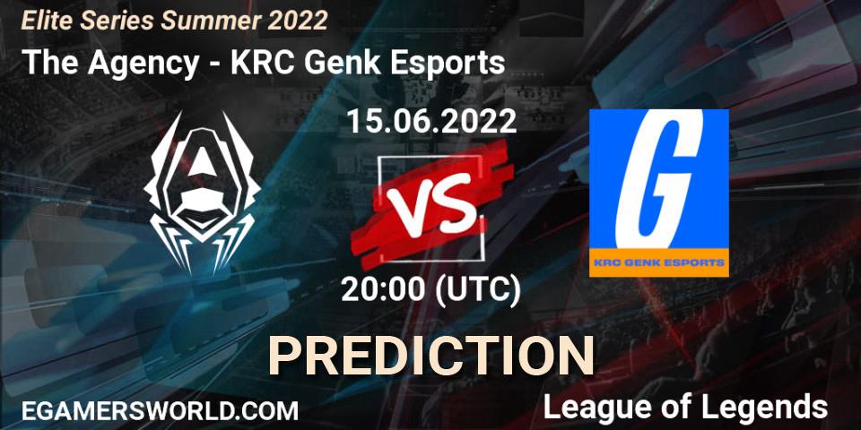 The Agency - KRC Genk Esports: прогноз. 15.06.22, LoL, Elite Series Summer 2022