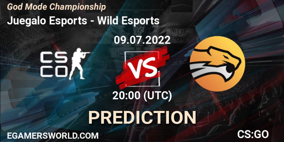 Juegalo Esports - Wild Esports: прогноз. 09.07.2022 at 20:00, Counter-Strike (CS2), God Mode Championship