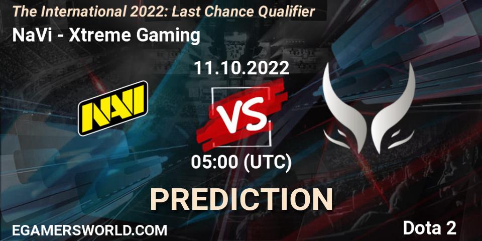 NaVi - Xtreme Gaming: прогноз. 11.10.2022 at 05:59, Dota 2, The International 2022: Last Chance Qualifier