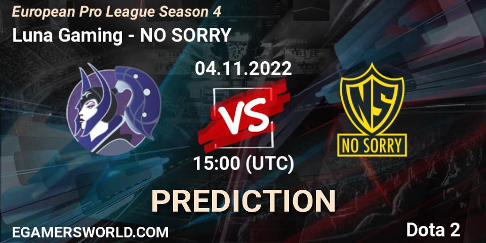 MooN team - NO SORRY: прогноз. 05.11.2022 at 13:04, Dota 2, European Pro League Season 4