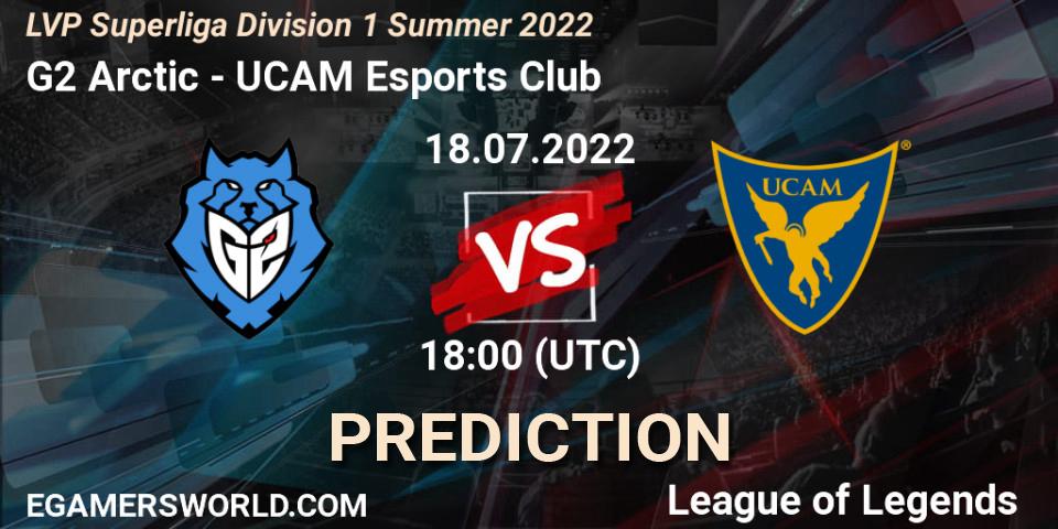 G2 Arctic - UCAM Esports Club: прогноз. 18.07.22, LoL, LVP Superliga Division 1 Summer 2022