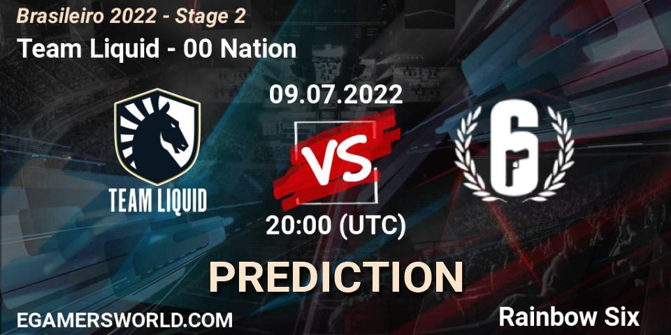 Team Liquid - 00 Nation: прогноз. 09.07.2022 at 20:00, Rainbow Six, Brasileirão 2022 - Stage 2