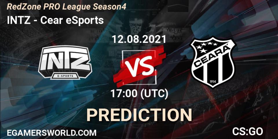 INTZ - Ceará eSports: прогноз. 12.08.2021 at 23:00, Counter-Strike (CS2), RedZone PRO League Season 4