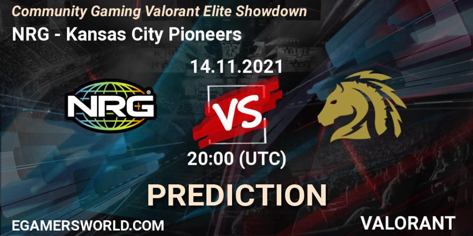 NRG - Kansas City Pioneers: прогноз. 14.11.2021 at 20:00, VALORANT, Community Gaming Valorant Elite Showdown