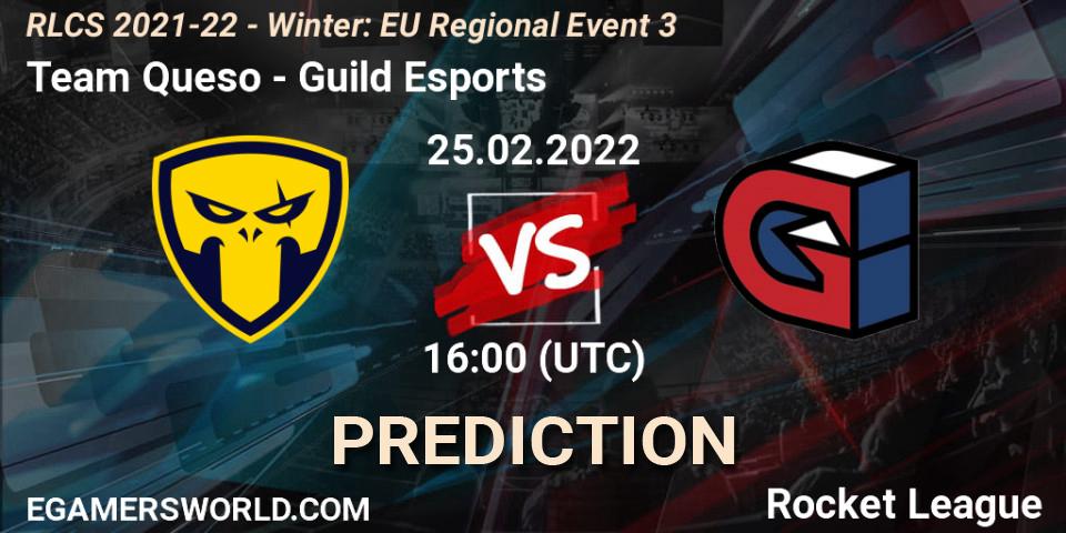 Team Queso - Guild Esports: прогноз. 25.02.2022 at 16:00, Rocket League, RLCS 2021-22 - Winter: EU Regional Event 3