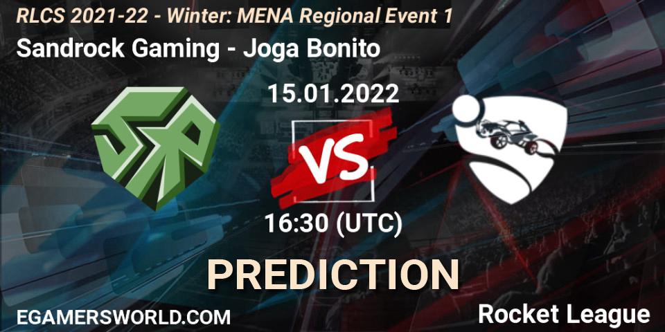 Sandrock Gaming - Joga Bonito: прогноз. 15.01.22, Rocket League, RLCS 2021-22 - Winter: MENA Regional Event 1