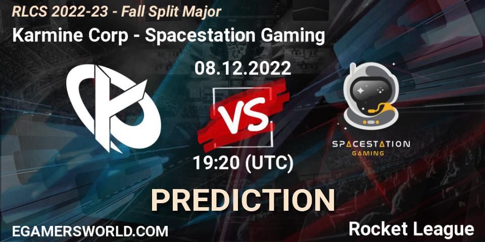 Karmine Corp - Spacestation Gaming: прогноз. 08.12.22, Rocket League, RLCS 2022-23 - Fall Split Major