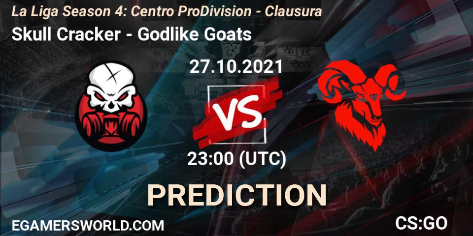 Skull Cracker - Godlike Goats: прогноз. 27.10.2021 at 23:00, Counter-Strike (CS2), La Liga Season 4: Centro Pro Division - Clausura