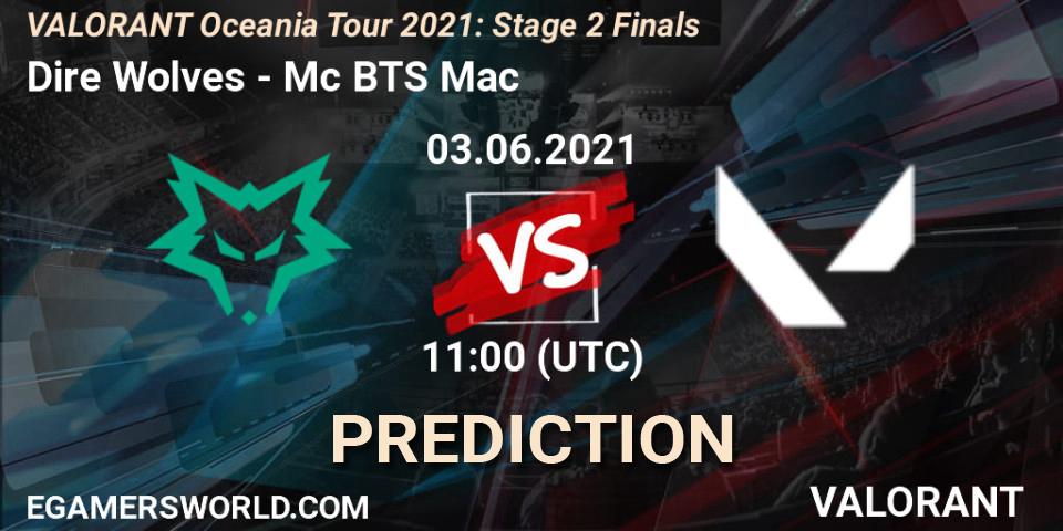 Dire Wolves - Mc BTS Mac: прогноз. 03.06.2021 at 11:30, VALORANT, VALORANT Oceania Tour 2021: Stage 2 Finals
