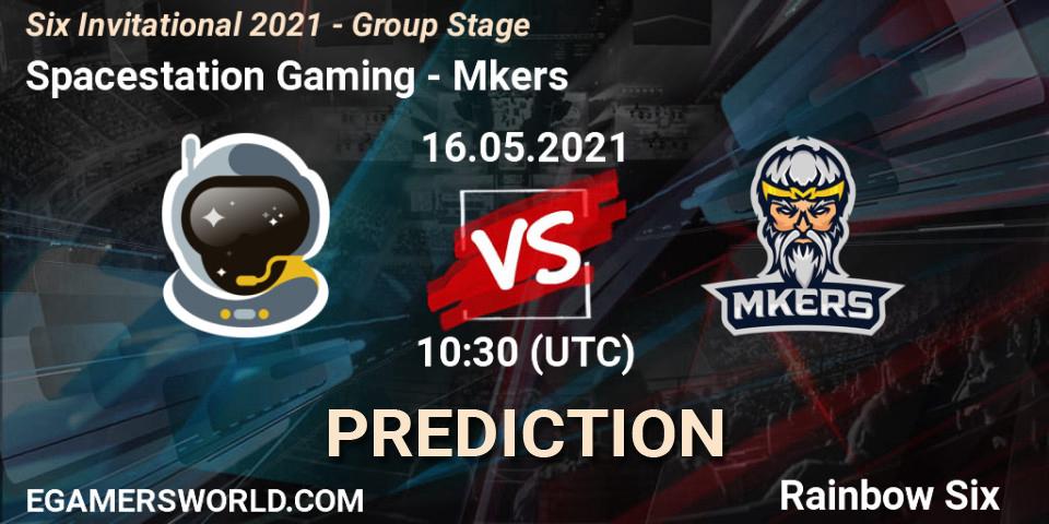 Spacestation Gaming - Mkers: прогноз. 16.05.2021 at 10:30, Rainbow Six, Six Invitational 2021 - Group Stage