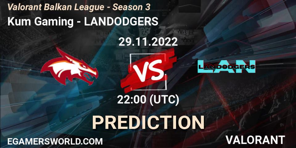 Kum Gaming - LANDODGERS: прогноз. 29.11.22, VALORANT, Valorant Balkan League - Season 3