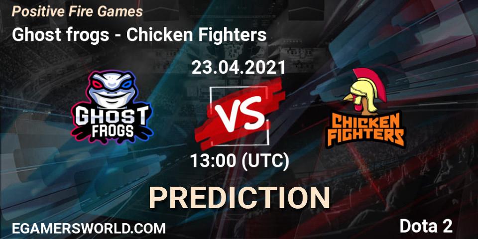Ghost frogs - Chicken Fighters: прогноз. 23.04.2021 at 13:00, Dota 2, Positive Fire Games