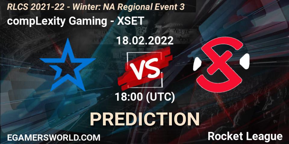 compLexity Gaming - XSET: прогноз. 18.02.2022 at 18:00, Rocket League, RLCS 2021-22 - Winter: NA Regional Event 3