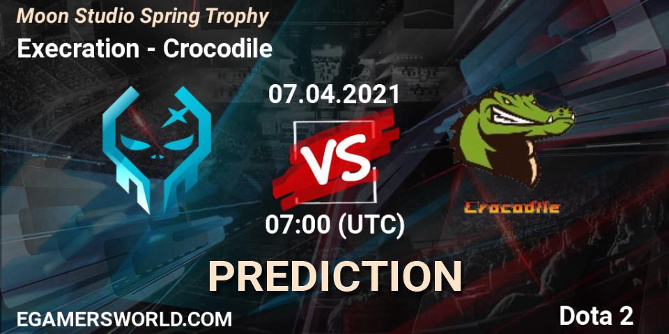 Execration - Crocodile: прогноз. 07.04.2021 at 07:01, Dota 2, Moon Studio Spring Trophy