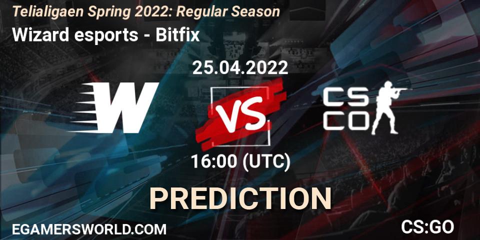 Wizard esports - Bitfix: прогноз. 25.04.2022 at 16:00, Counter-Strike (CS2), Telialigaen Spring 2022: Regular Season