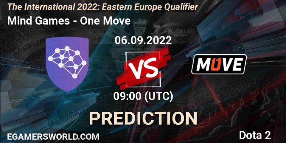 Mind Games - One Move: прогноз. 06.09.22, Dota 2, The International 2022: Eastern Europe Qualifier