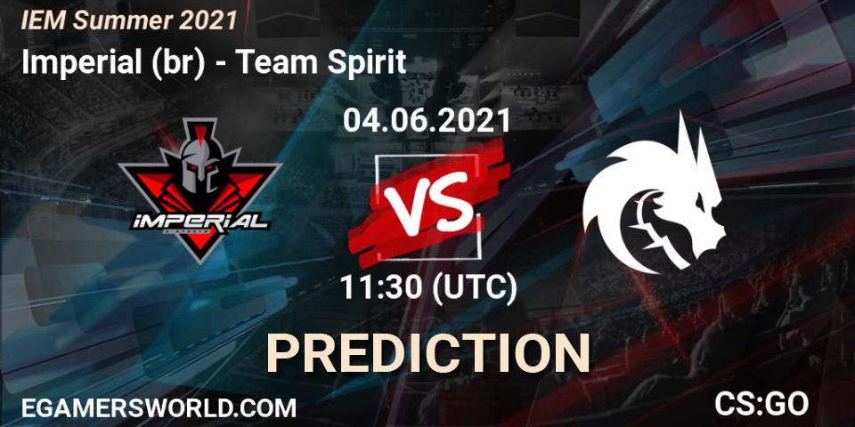 Imperial (br) - Team Spirit: прогноз. 04.06.2021 at 11:30, Counter-Strike (CS2), IEM Summer 2021