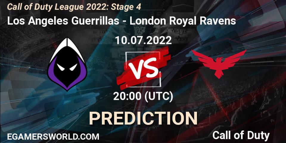 Los Angeles Guerrillas - London Royal Ravens: прогноз. 10.07.2022 at 20:00, Call of Duty, Call of Duty League 2022: Stage 4