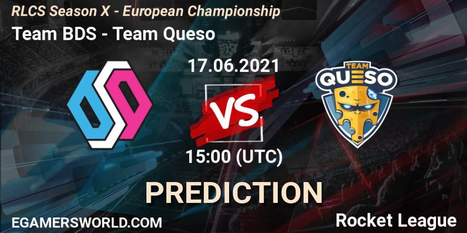 Team BDS - Team Queso: прогноз. 17.06.2021 at 15:00, Rocket League, RLCS Season X - European Championship