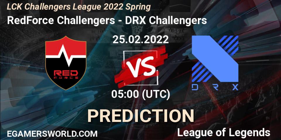 RedForce Challengers - DRX Challengers: прогноз. 25.02.2022 at 05:00, LoL, LCK Challengers League 2022 Spring