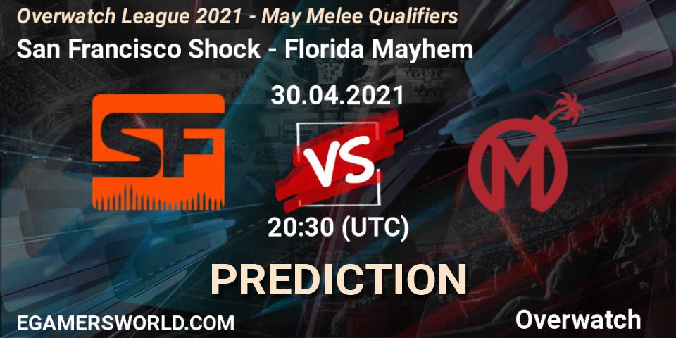 San Francisco Shock - Florida Mayhem: прогноз. 30.04.2021 at 21:00, Overwatch, Overwatch League 2021 - May Melee Qualifiers