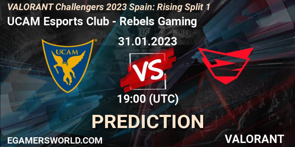 UCAM Esports Club - Rebels Gaming: прогноз. 31.01.23, VALORANT, VALORANT Challengers 2023 Spain: Rising Split 1