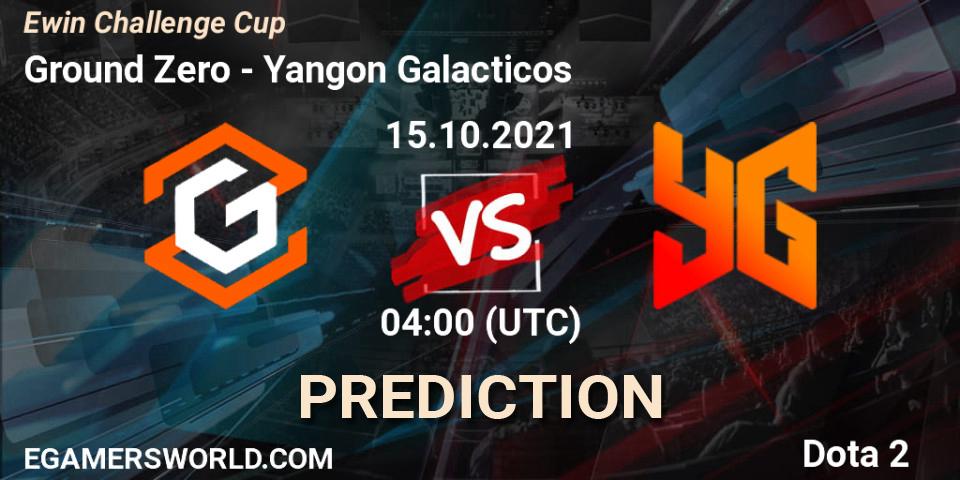 Ground Zero - Yangon Galacticos: прогноз. 16.10.21, Dota 2, Ewin Challenge Cup