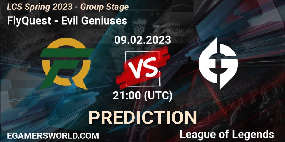 FlyQuest - Evil Geniuses: прогноз. 09.02.2023 at 23:00, LoL, LCS Spring 2023 - Group Stage