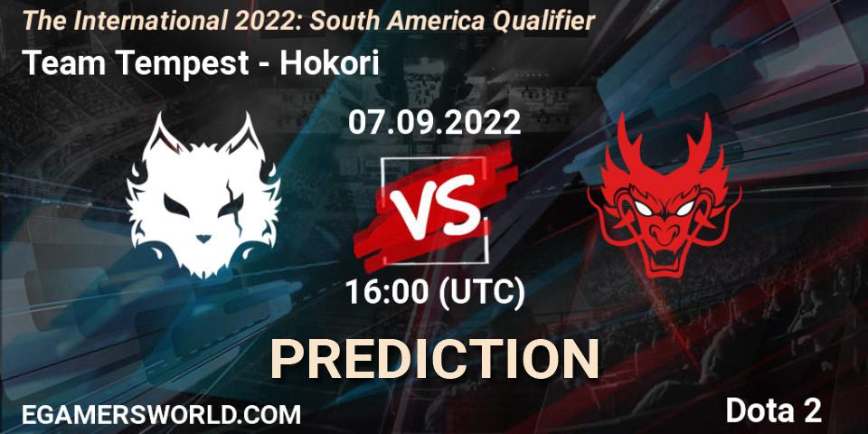 Team Tempest - Hokori: прогноз. 07.09.2022 at 16:04, Dota 2, The International 2022: South America Qualifier