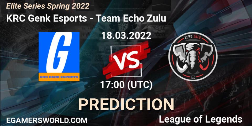 KRC Genk Esports - Team Echo Zulu: прогноз. 18.03.22, LoL, Elite Series Spring 2022