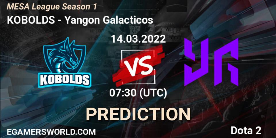KOBOLDS - Yangon Galacticos: прогноз. 14.03.2022 at 07:26, Dota 2, MESA League Season 1