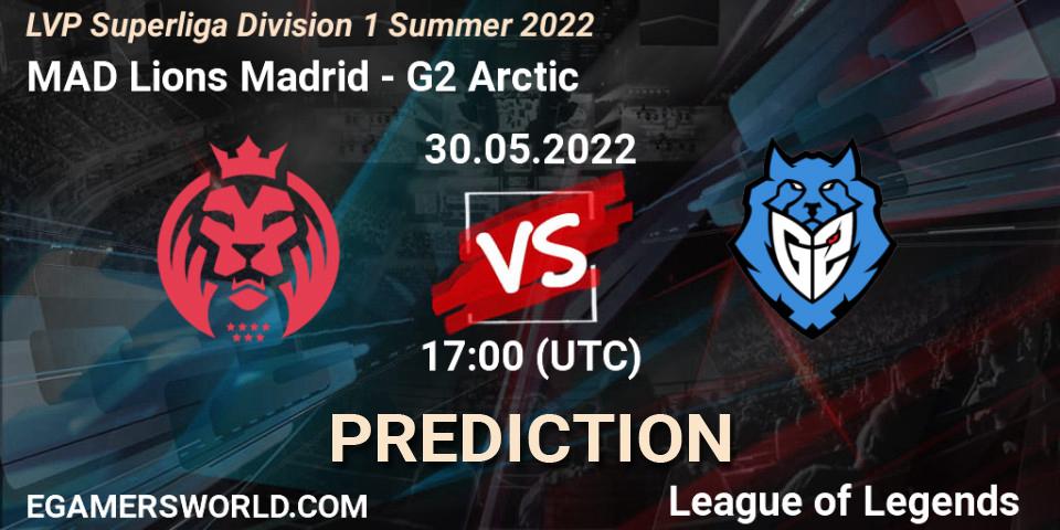 MAD Lions Madrid - G2 Arctic: прогноз. 30.05.2022 at 17:00, LoL, LVP Superliga Division 1 Summer 2022