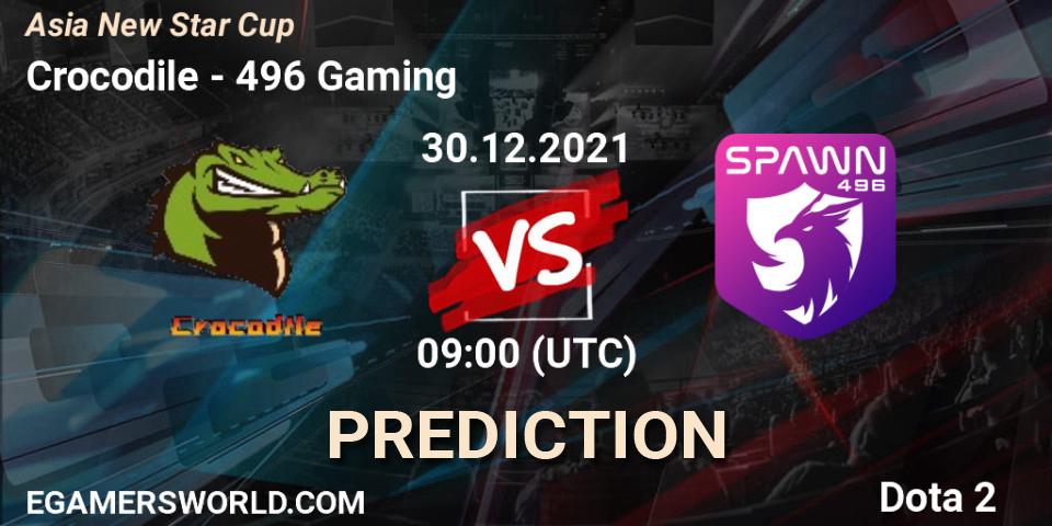 Crocodile - 496 Gaming: прогноз. 30.12.2021 at 10:17, Dota 2, Asia New Star Cup