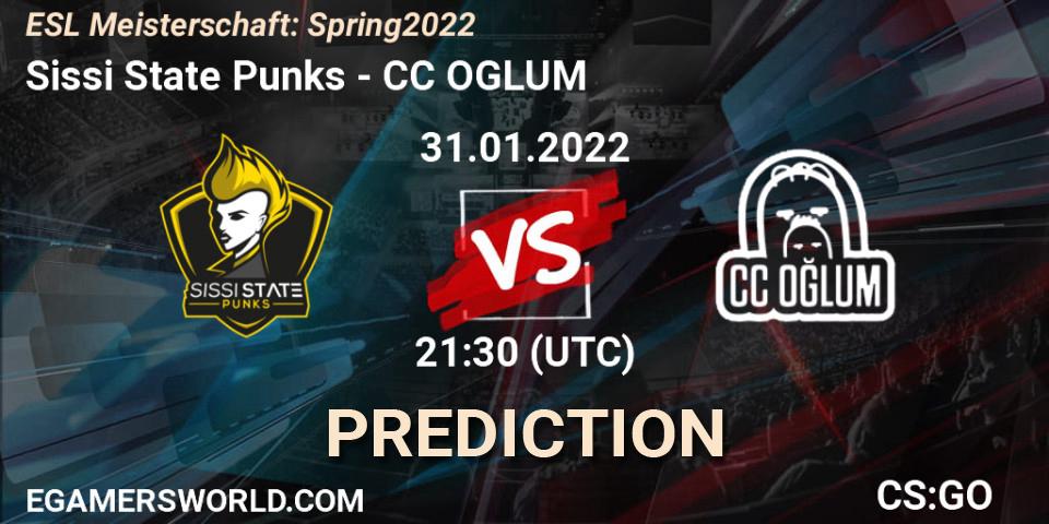 Sissi State Punks - CC OGLUM: прогноз. 31.01.2022 at 21:30, Counter-Strike (CS2), ESL Meisterschaft: Spring 2022