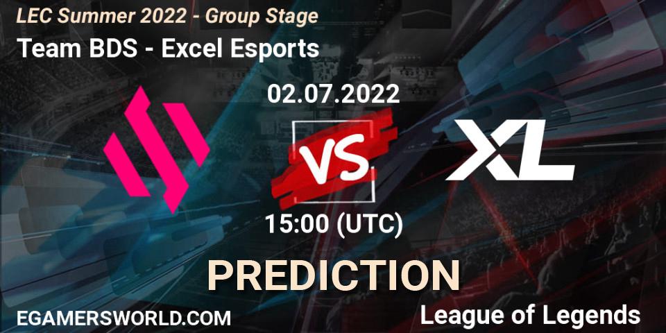 Team BDS - Excel Esports: прогноз. 02.07.2022 at 15:00, LoL, LEC Summer 2022 - Group Stage
